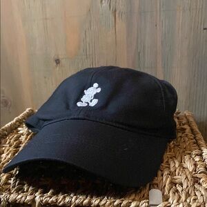 Black Cap with Embroidered Character